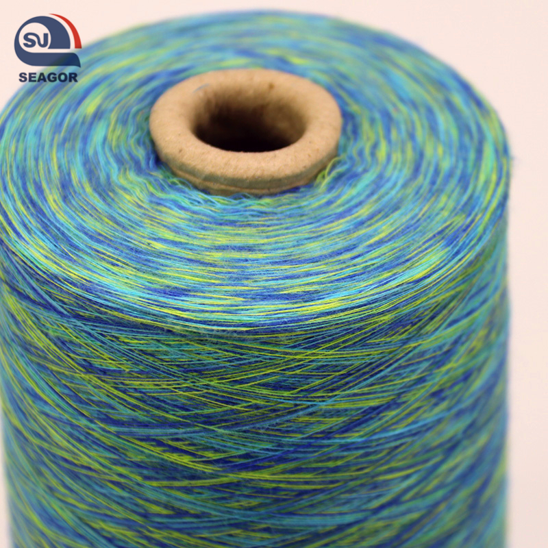 Polyester Ring Spun Fancy Ribbon Knitting Knitted Yarn