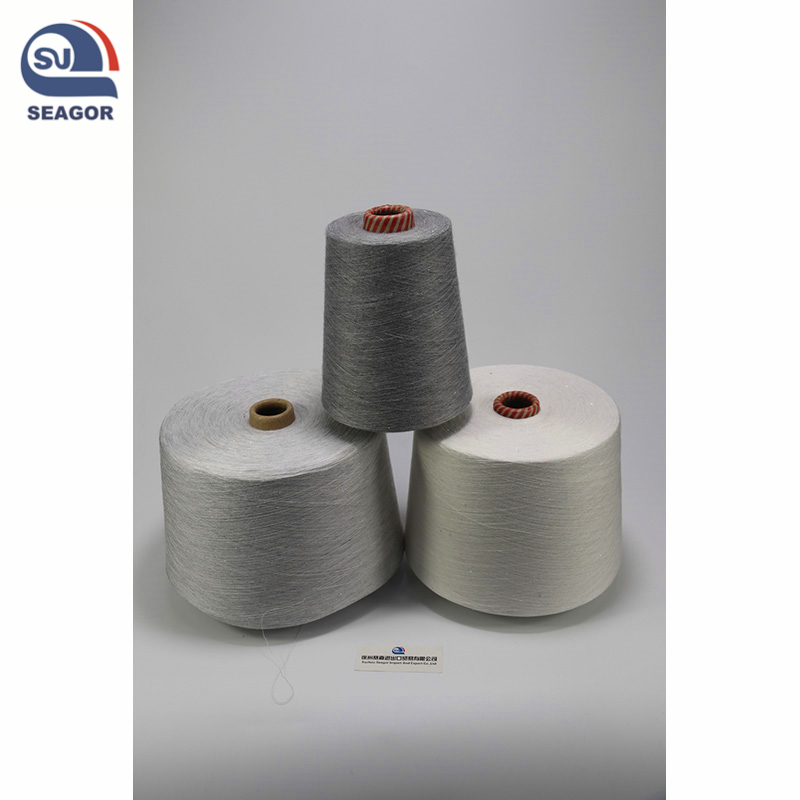 Silver Lurex Fabric Metallic Yarn Composition of Lurex Yarn Silver Coated Metal Yarn