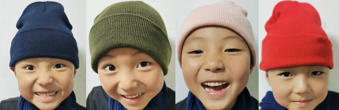 bluepoly yarn beanie