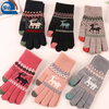 Recycled Grs Polyester Knitted Gloves Knitting Gloves Mitten for Warm in Winter (GRS/BCI/Oekotex/OBP/ Organic/BSCI)